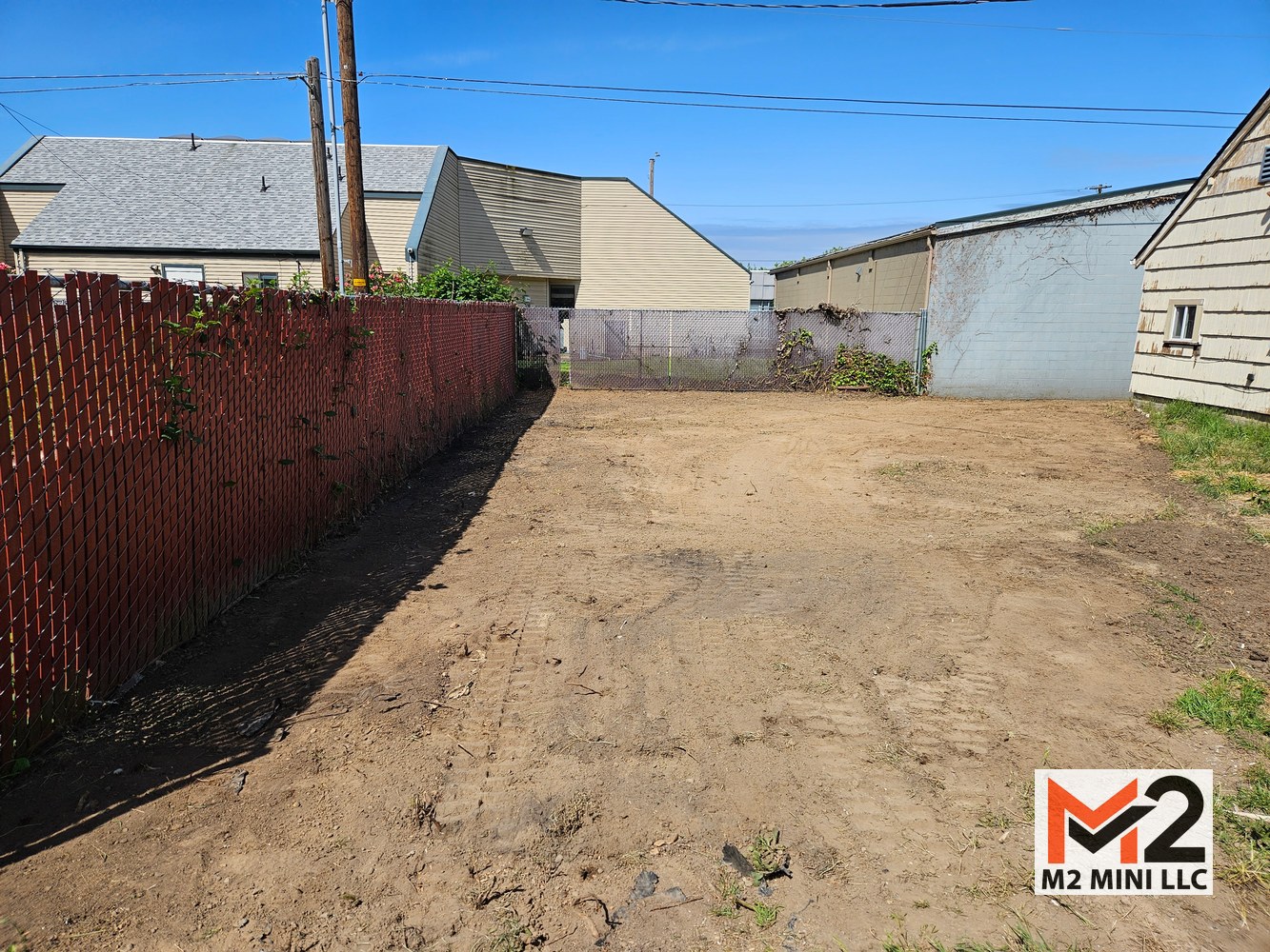 After: Bush clearing and excavation.